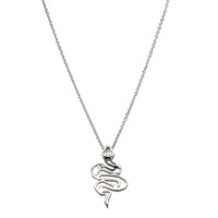 Sterling Silver Year Of The Snake Pendant-Necklace-Walker & Hall