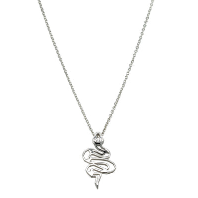 Sterling Silver Year Of The Snake Pendant-Necklace-Walker & Hall