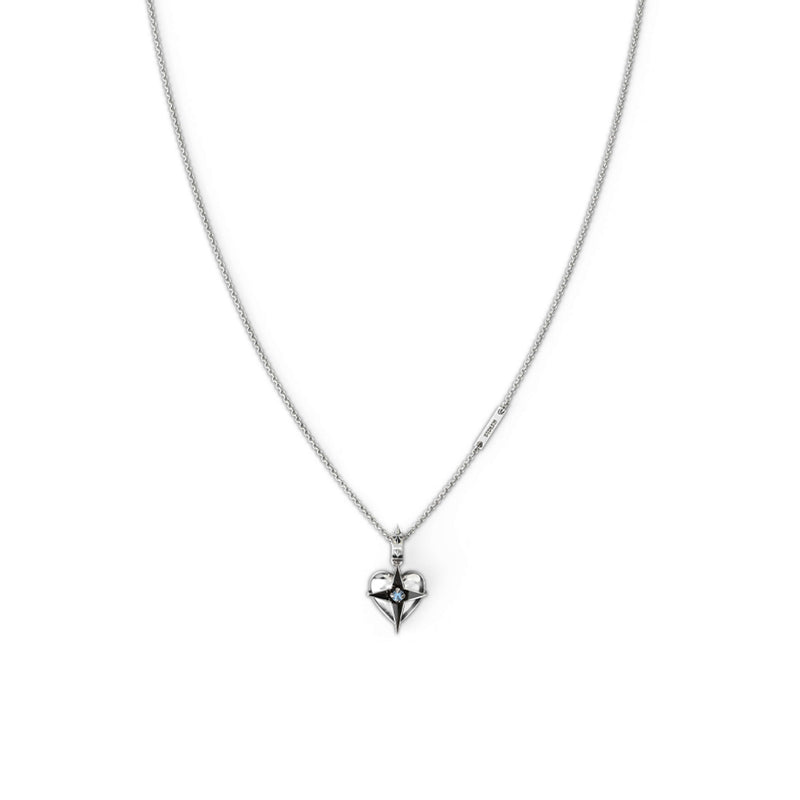 Stolen Girlfriends Club Celestial Heart Necklace - Sterling Silver - Necklace - Walker & Hall