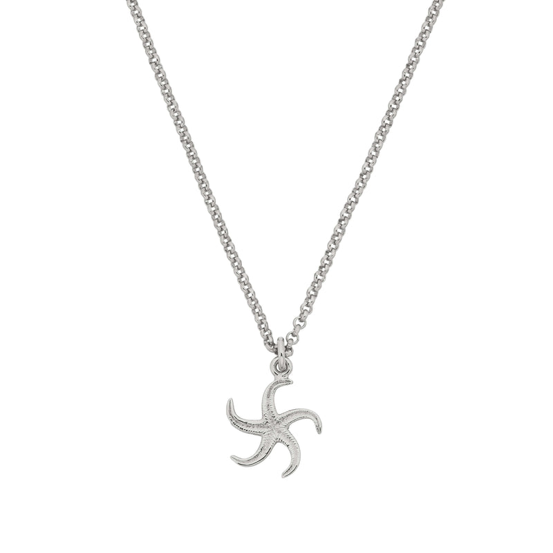 Zoe & Morgan Mini Starfish Necklace - Sterling Silver - Necklace - Walker & Hall