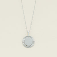 Sterling Silver Reflections Medallion Pendant - Necklace - Walker & Hall