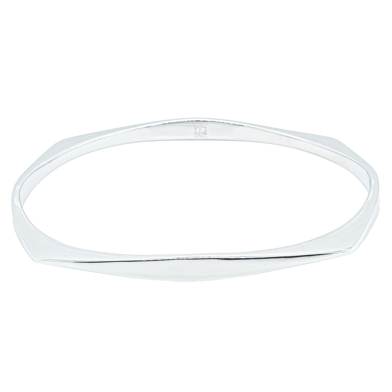 Sterling Silver Eos Bangle-Bracelet-Walker & Hall