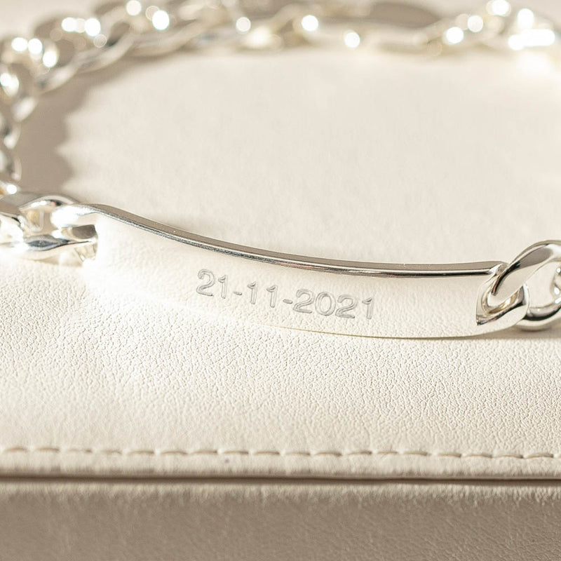 Sterling Silver ID Bracelet-Bracelet-Walker & Hall