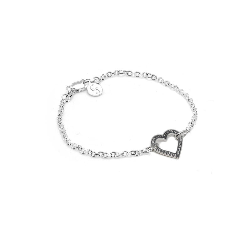 Stolen Girlfriends Club x Walker & Hall Halo Heart Bracelet - Sterling Silver-Bracelet-Walker & Hall