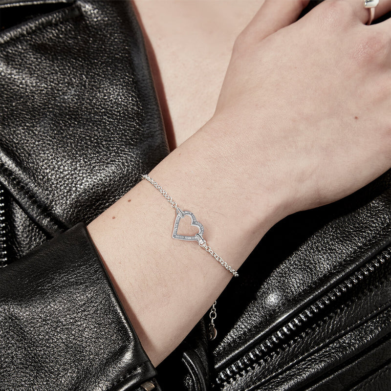 Stolen Girlfriends Club x Walker & Hall Halo Heart Bracelet - Sterling Silver-Bracelet-Walker & Hall