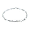 Sterling Silver Belcher Figaro Bracelet-Bracelet-Walker & Hall