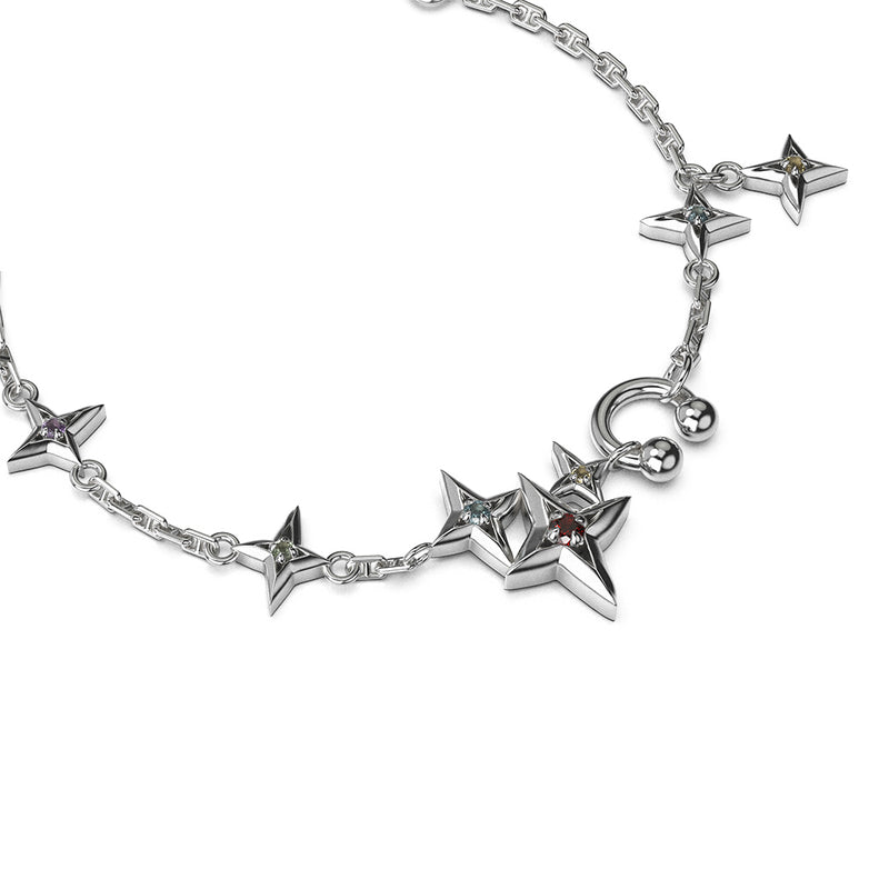 Stolen Girlfriends Club Cosmic Punk Multi Bracelet - Sterling Silver-Bracelet-Walker & Hall