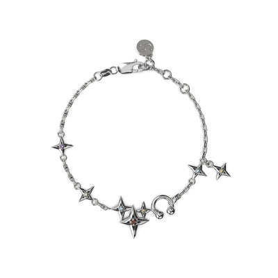 Stolen Girlfriends Club Cosmic Punk Multi Bracelet - Sterling Silver-Bracelet-Walker & Hall