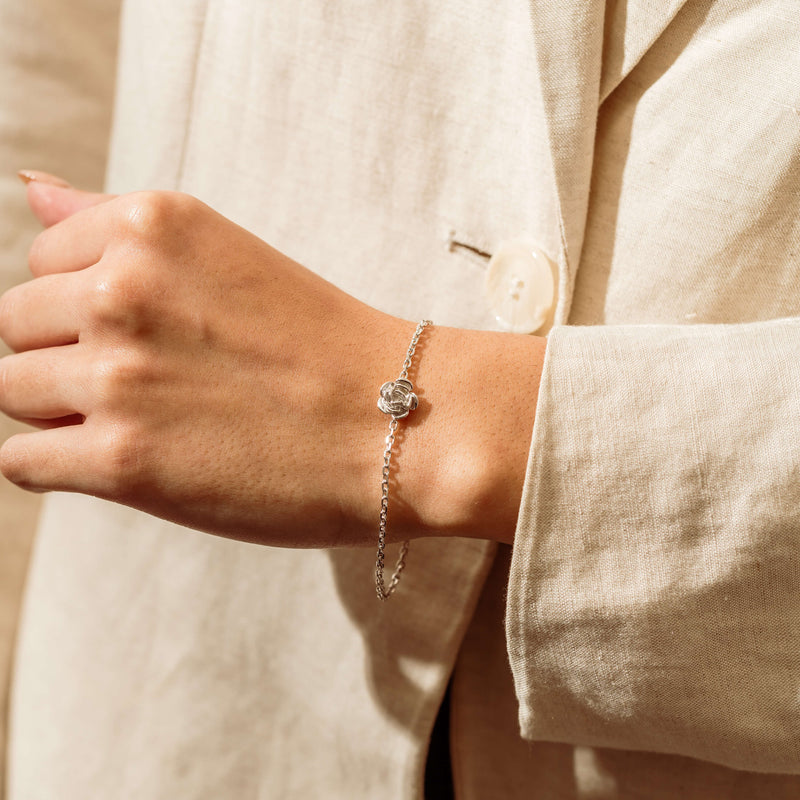 Sterling Silver Albertine Rose Bracelet - Bracelet - Walker & Hall