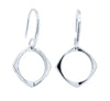 Sterling Silver Eos Hook Earrings-Earrings-Walker & Hall