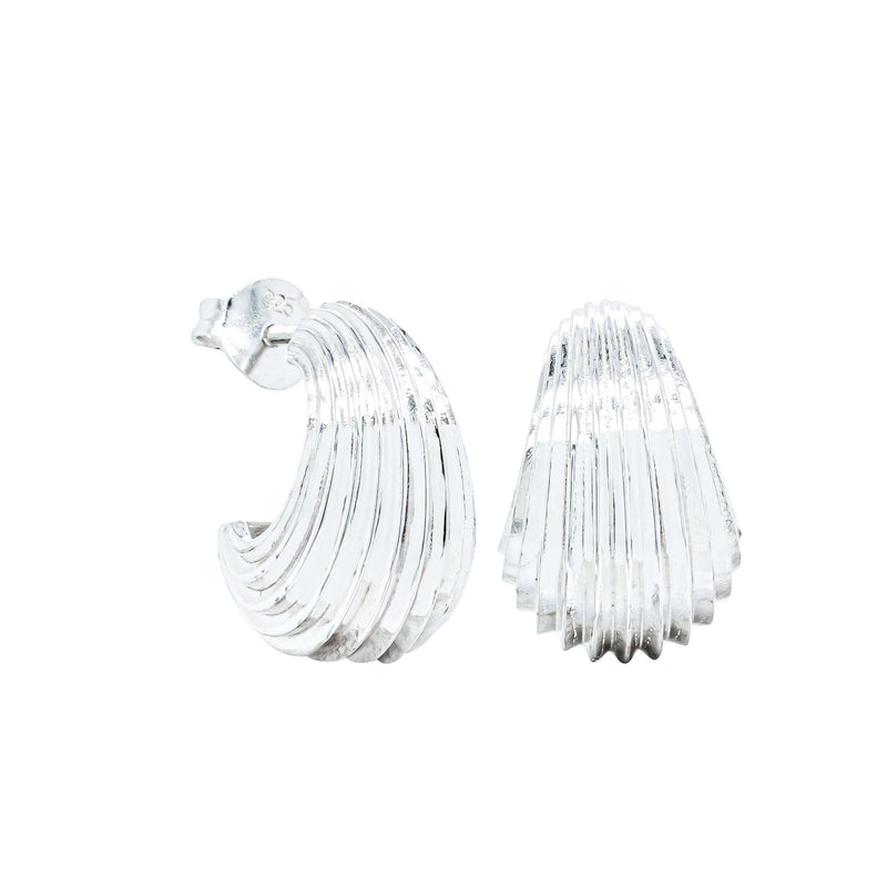 Zoe & Morgan x Walker & Hall Mini Lucia Hoop Earrings - Sterling Silver-Earrings-Walker & Hall