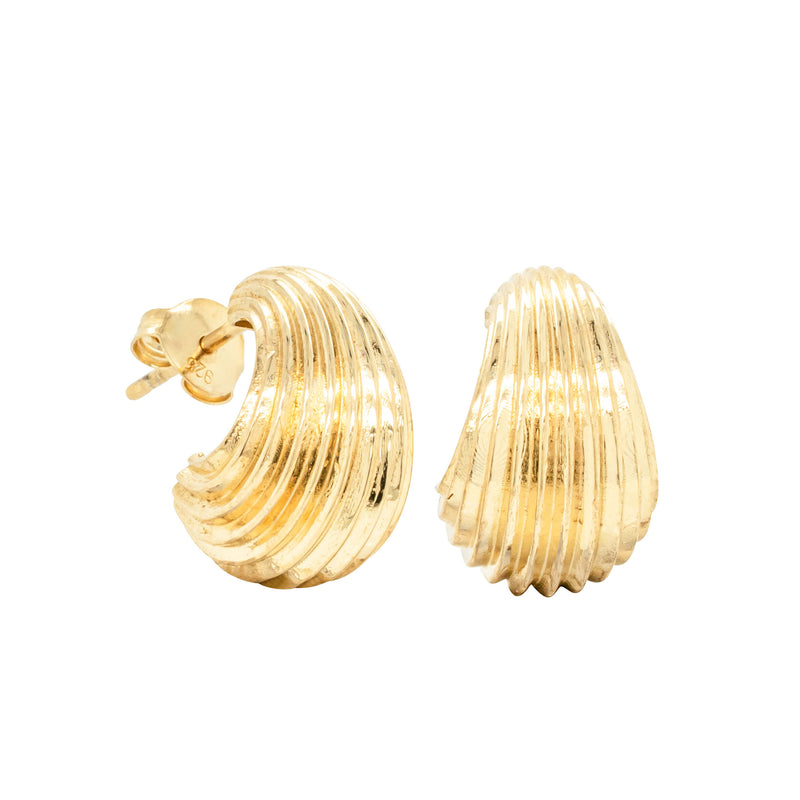 Zoe & Morgan x Walker & Hall Mini Lucia Hoop Earrings - Gold Vermeil-Earrings-Walker & Hall