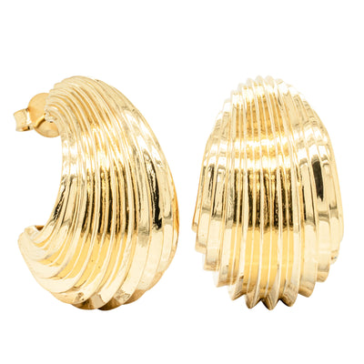 Zoe & Morgan x Walker & Hall Lucia Hoop Earrings - Gold Vermeil-Earrings-Walker & Hall