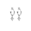 Stolen Girlfriends Club Star Shock Anchor Earrings - Sterling Silver-Earrings-Walker & Hall