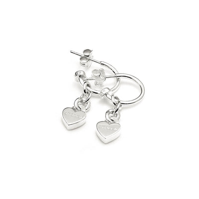 Stolen Girlfriends Club Love Chain Anchor Earrings - Sterling Silver-Earrings-Walker & Hall