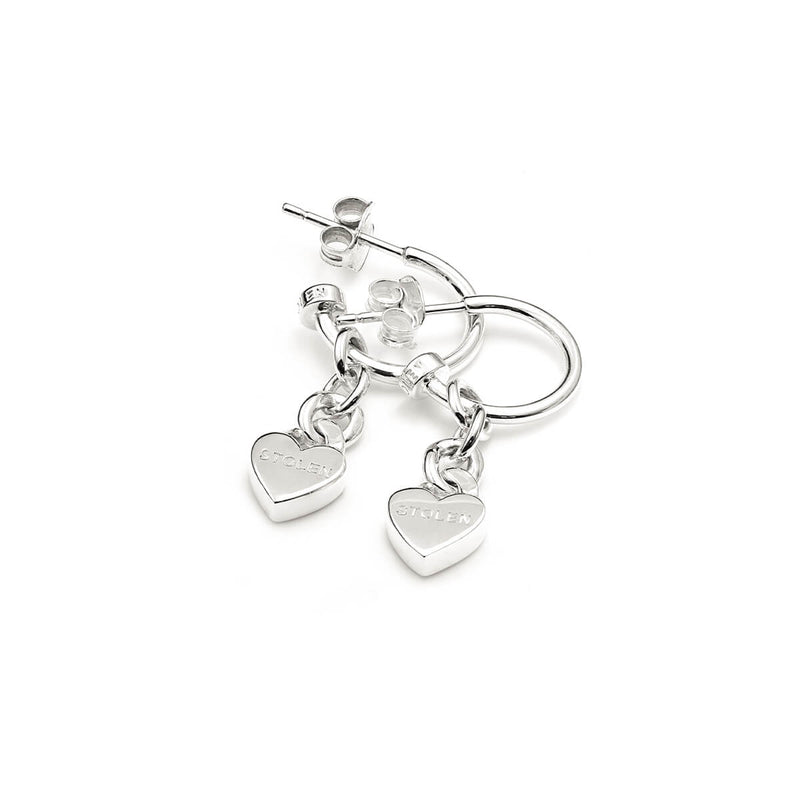 Stolen Girlfriends Club Love Chain Anchor Earrings - Sterling Silver-Earrings-Walker & Hall