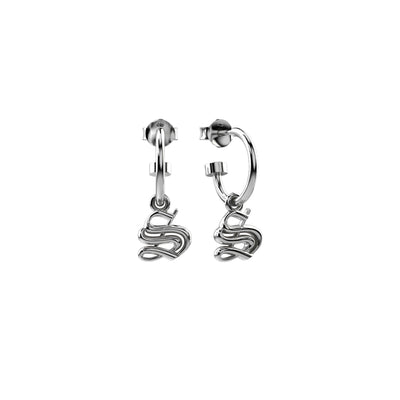 Stolen Girlfriends Club Old English Anchor Earrings - Sterling Silver - Earrings - Walker & Hall