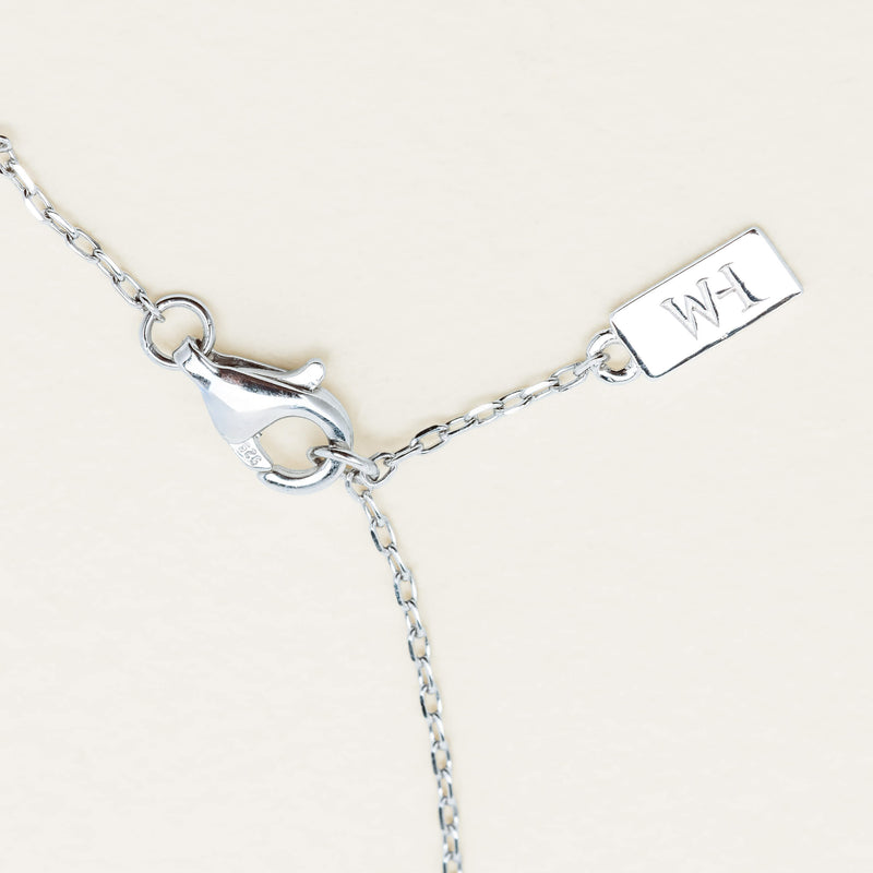 Sterling Silver Noted Letter Bracelet (Charm + Chain) - Bracelet - Walker & Hall