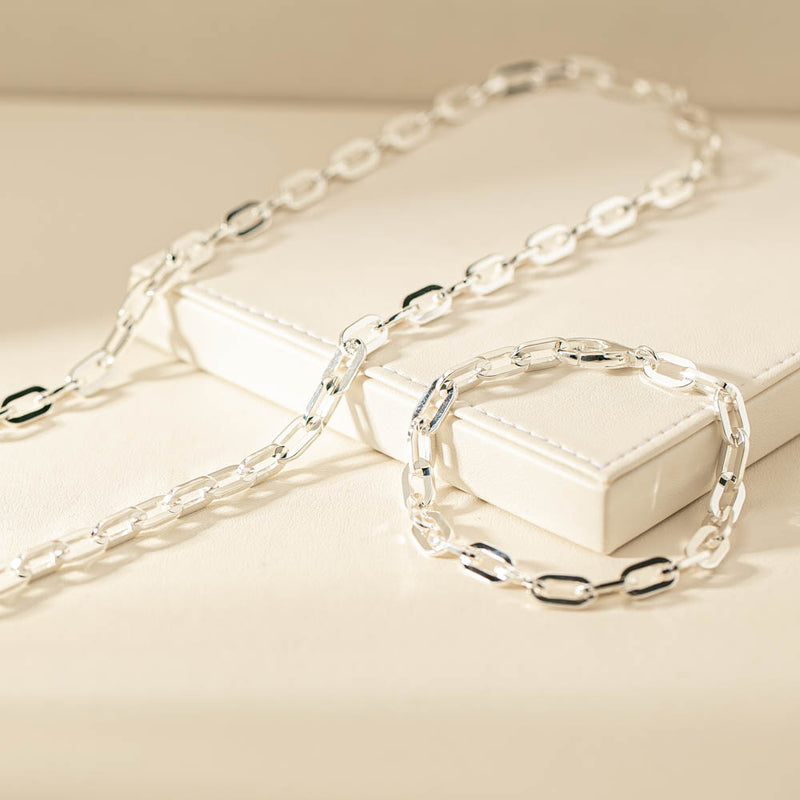 Sterling Silver Steadfast Chain-Necklace-Walker & Hall