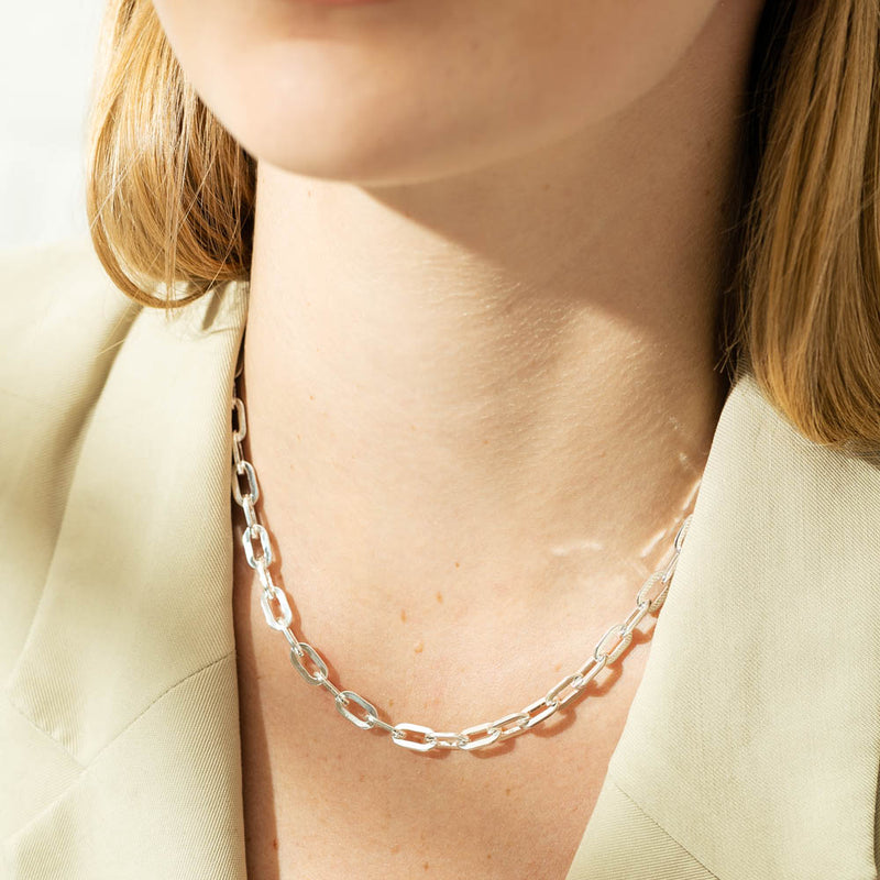 Sterling Silver Steadfast Chain-Necklace-Walker & Hall