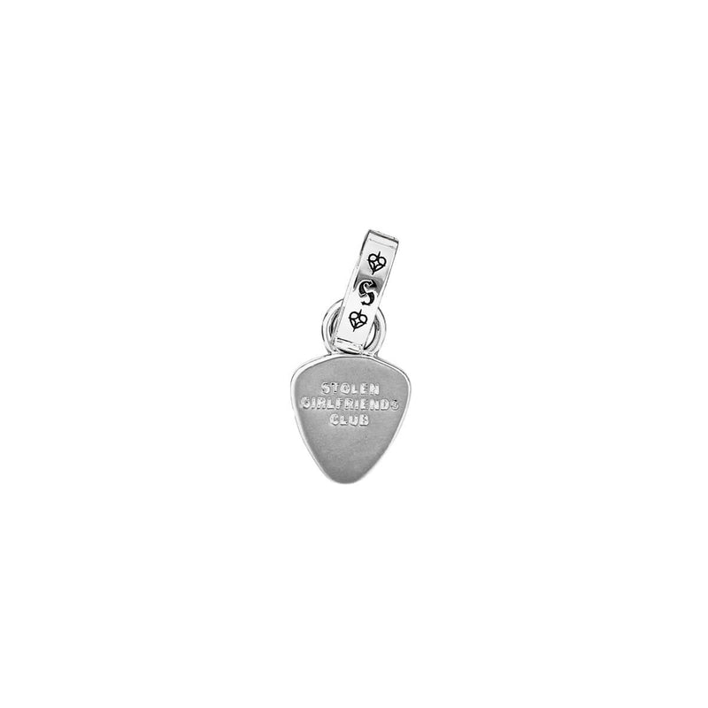 Stolen Girlfriends Club Guitar Pic Charm - Sterling Silver-Charm-Walker & Hall