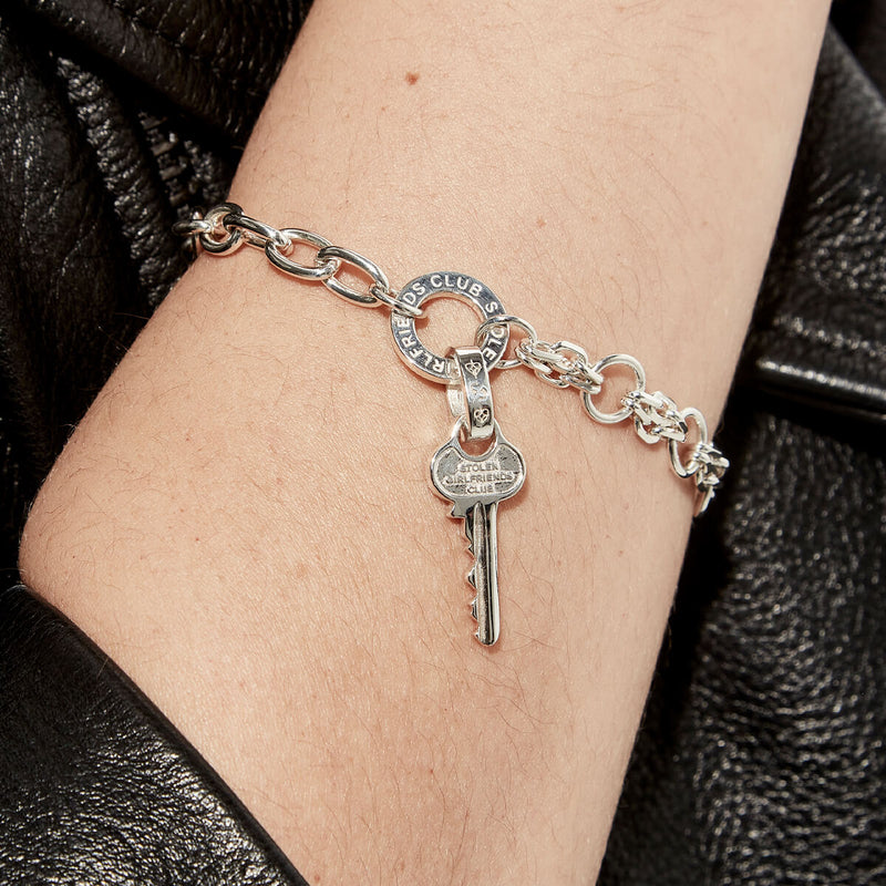 Stolen Girlfriends Club Key To The Club Charm - Sterling Silver-Charm-Walker & Hall