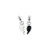 Stolen Girlfriends Club Two Part Heart Charm - Sterling Silver-Charm-Walker & Hall