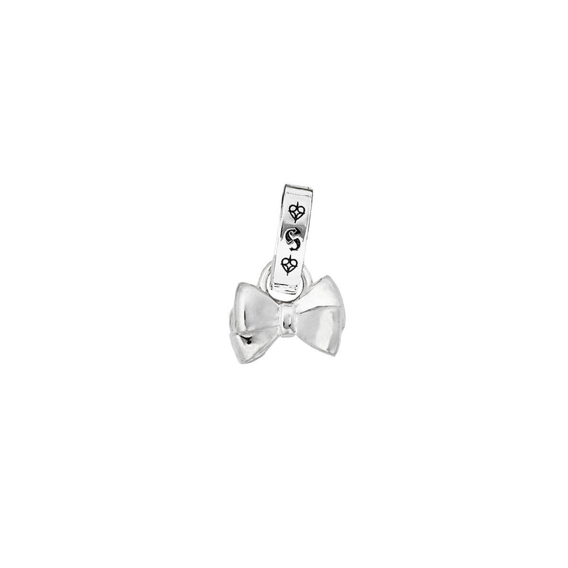 Stolen Girlfriends Club Double Bow Charm - Sterling Silver-Charm-Walker & Hall