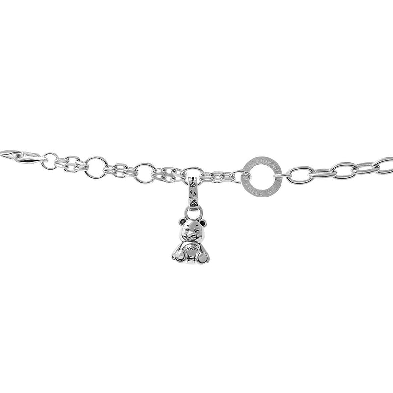 Stolen Girlfriends Club Stolen Teddy Charm - Sterling Silver-Charm-Walker & Hall