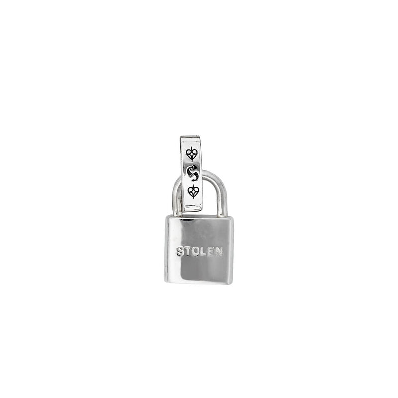 Stolen Girlfriends Club Padlock Charm - Sterling Silver-Charm-Walker & Hall