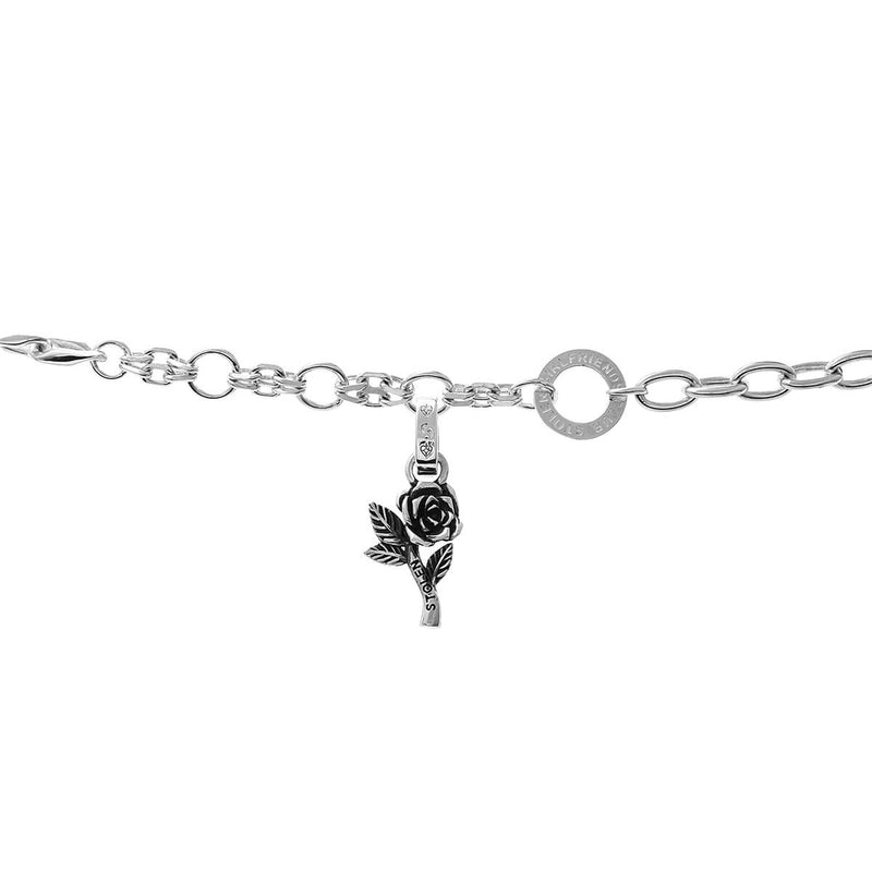 Stolen Girlfriends Club Rose Charm - Sterling Silver-Charm-Walker & Hall