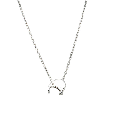 Sterling Silver Noted Kiwi Charm-Necklace-Walker & Hall