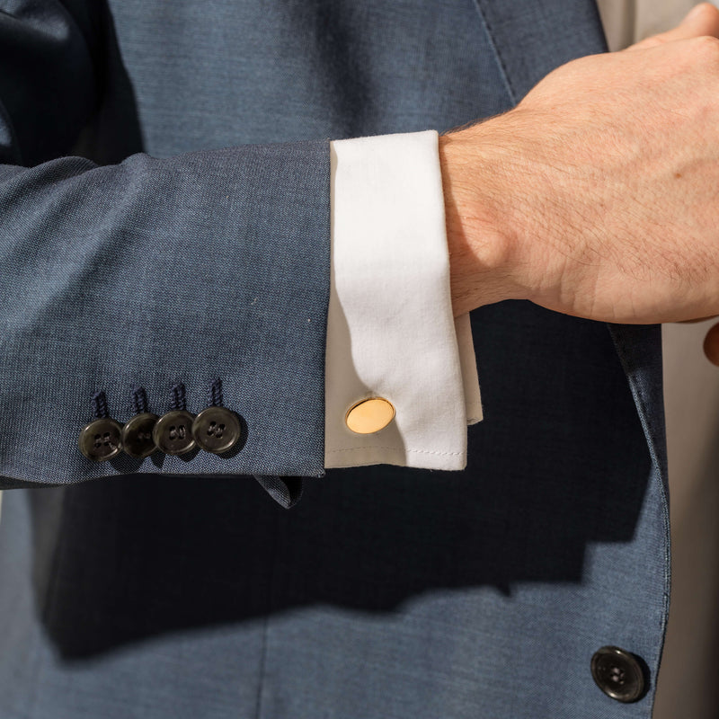 Deja Vu 22ct Yellow Gold Cufflinks-Cufflinks-Walker & Hall