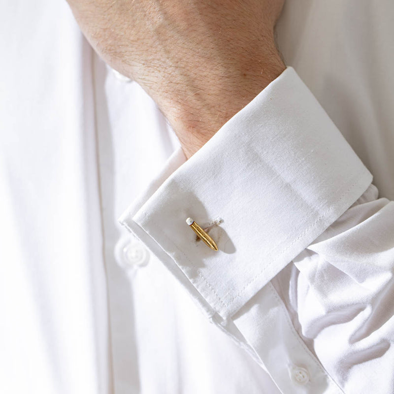 Vintage 18ct Yellow Gold Match & Cigar Cufflinks-Cufflinks-Walker & Hall
