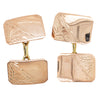 Deja Vu 9ct Rose Gold & Plated Cufflinks-Cufflinks-Walker & Hall