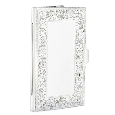 Sterling Silver Patterned Card Case-Silverware-Walker & Hall