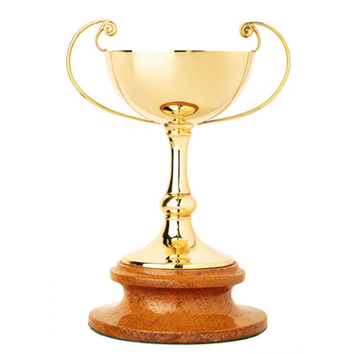 Vintage Gilded & 9ct Gold Trophy Cup-Silverware-Walker & Hall