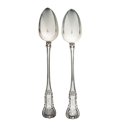 Sterling Silver Serving/Stuffing Spoons-Silverware-Walker & Hall