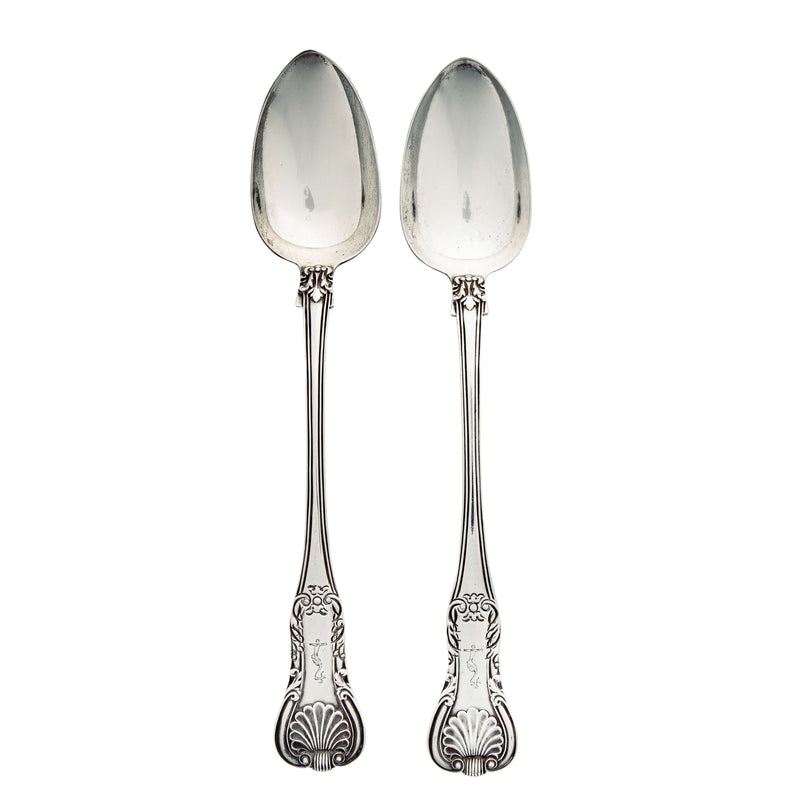 Sterling Silver Serving/Stuffing Spoons-Silverware-Walker & Hall