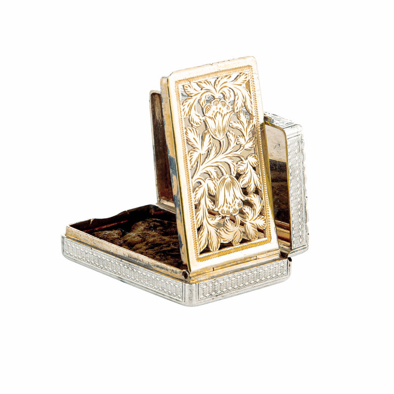 Sterling Silver Vinaigrette Box-Silverware-Walker & Hall