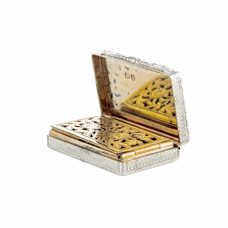 Sterling Silver Vinaigrette Box-Silverware-Walker & Hall