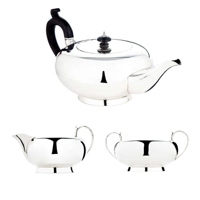 Sterling Silver Tea Set-Silverware-Walker & Hall