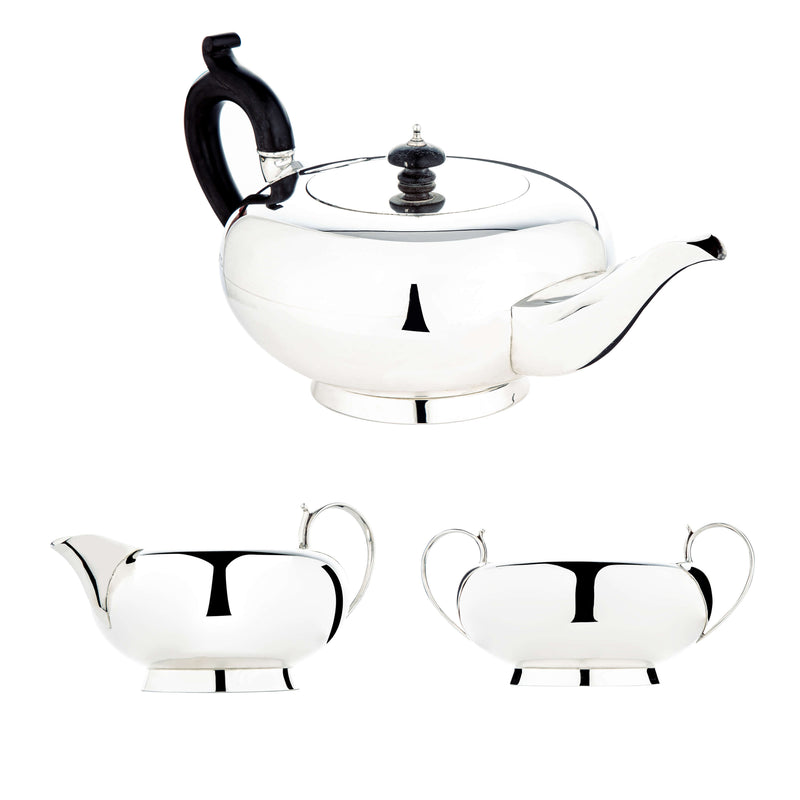 Sterling Silver Tea Set-Silverware-Walker & Hall