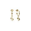 Stolen Girlfriends Club Hidden Hearts Anchor Earrings - Gold Plated - Earrings - Walker & Hall