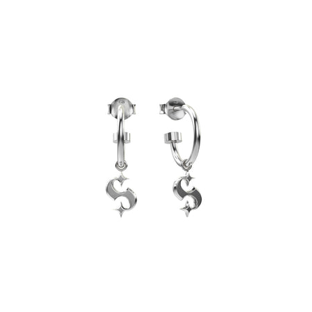 Stolen Girlfriends Club Hidden Hearts Anchor Earrings - Sterling Silver - Earrings - Walker & Hall