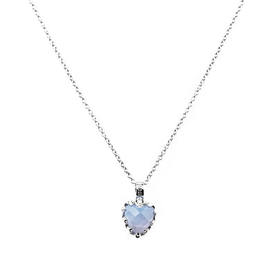 Stolen Girlfriends Club Love Claw Necklace - Sterling Silver & Blue Lace Agate-Necklace-Walker & Hall
