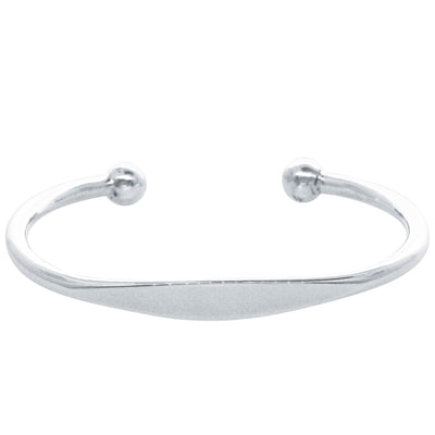 Sterling Silver Men's Cuff-Bracelet-Walker & Hall