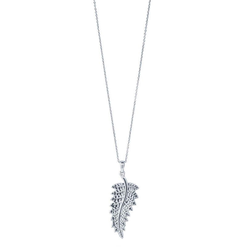 Sterling Silver NZ Fern Pendant-Necklace-Walker & Hall