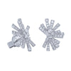 18ct White Gold .67ct Diamond Asteroid Earrings-Earrings-Walker & Hall