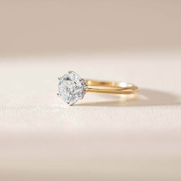 Natural Diamond Solitaire Ring